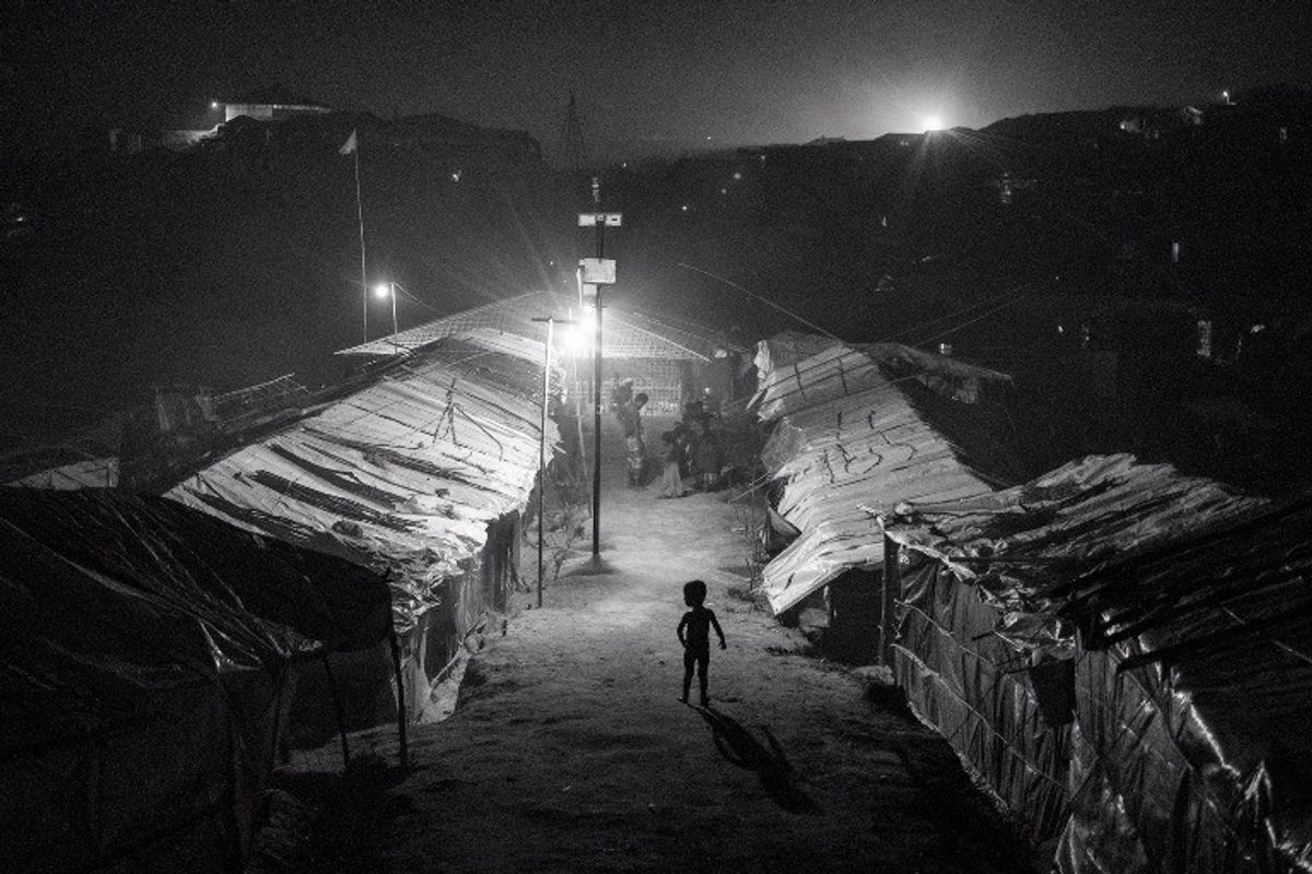 <p>A Rohingya refugee boy in Cox's Bazar, Bangladesh.</p>