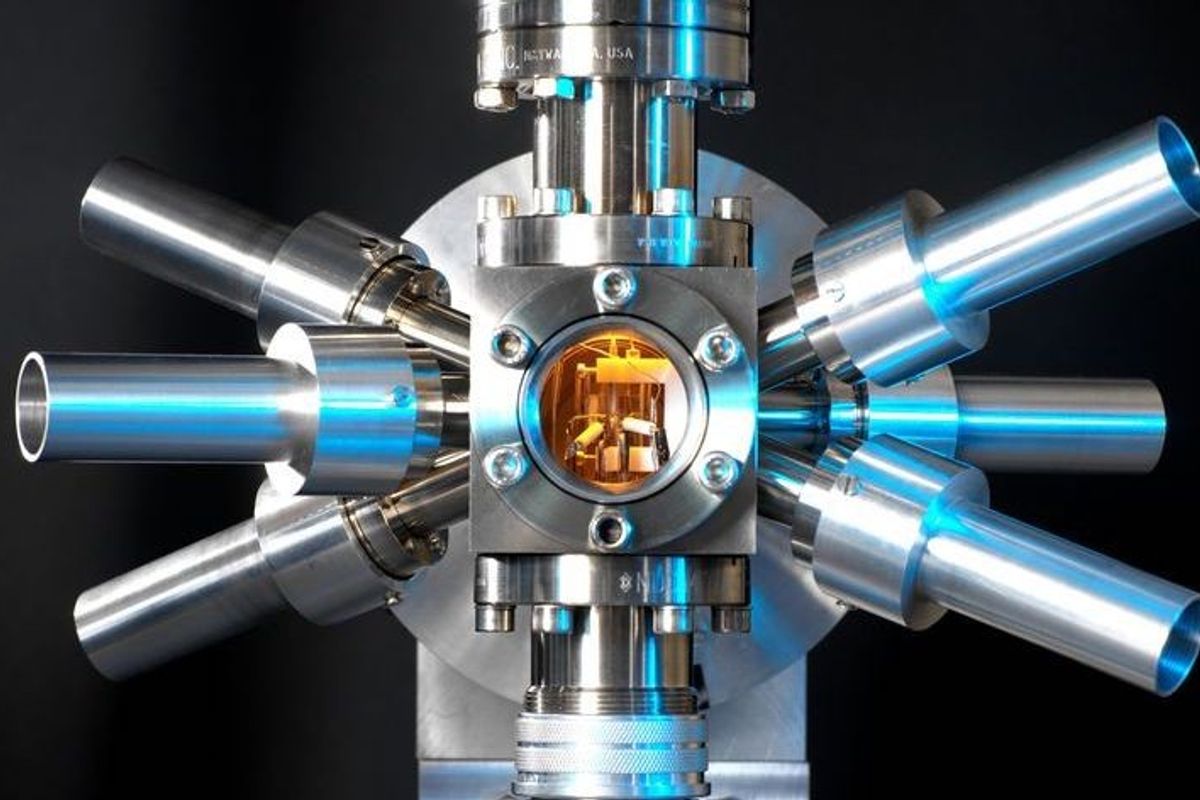 <p>A Strontium atomic clock at the National Physical Laboratory in Teddington, England.</p>