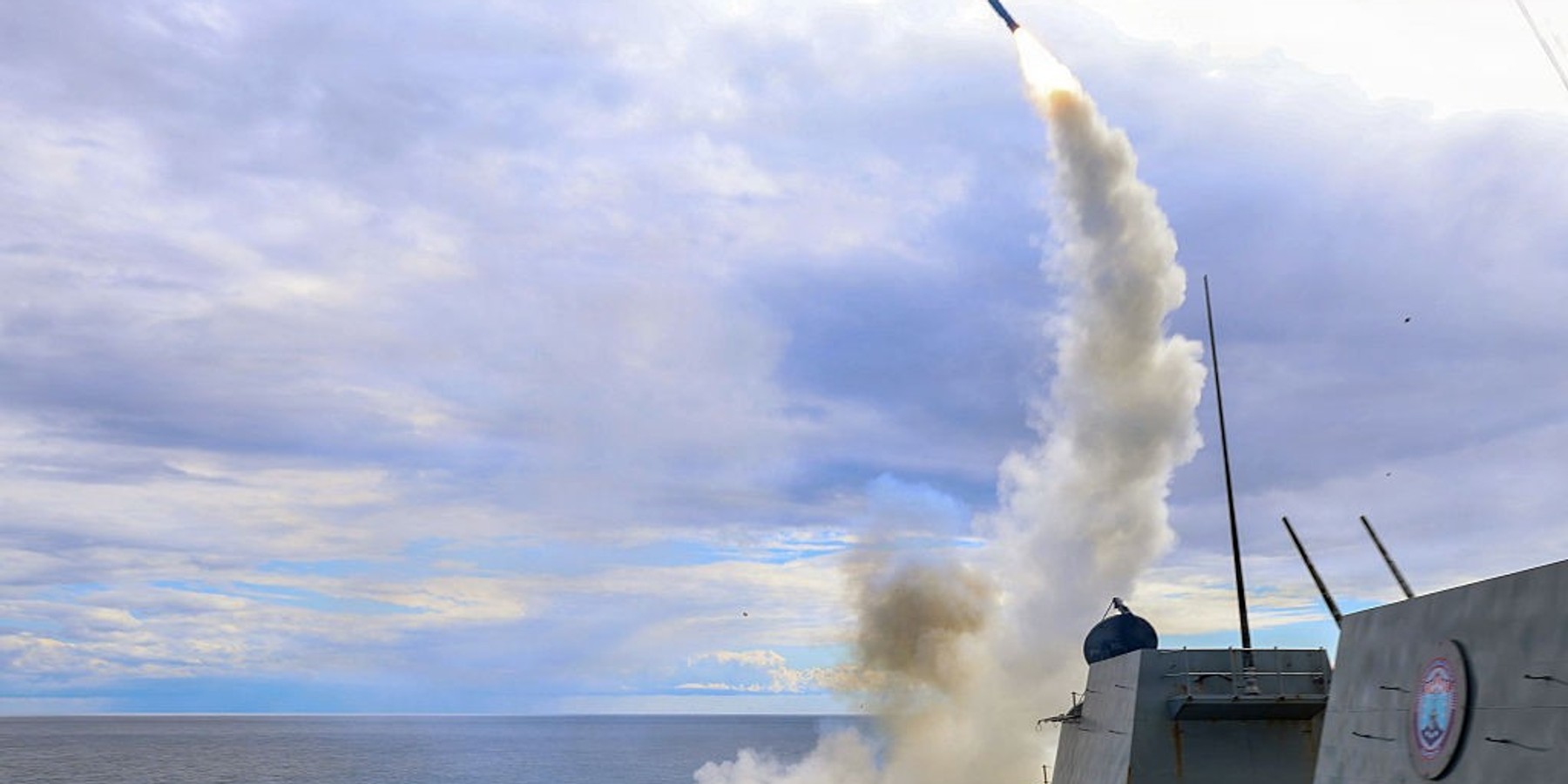 AT SEA, UNSPECIFIED - MARCH 1: (EDITOR'S NOTE: This Handout image was provided by a third-party organization and may not adhere to Getty Images' editorial policy.) In this U.S. Navy released handout, Arleigh Burke-class guided-missile destroyer USS Thomas Hudner (DDG 116) fires a Tomahawk land attack missile in support of Operation Epic Fury, on March 1, 2026 at Sea. Iran's Supreme Leader, Ayatollah Ali Khamenei, was confirmed killed after the United States and Israel launched a joint attack on Iran on February 28. Iran retaliated by firing waves of missiles and drones at Israel, and targeting U.S. allies in the region. (Photo by U.S. Navy via Getty Images)