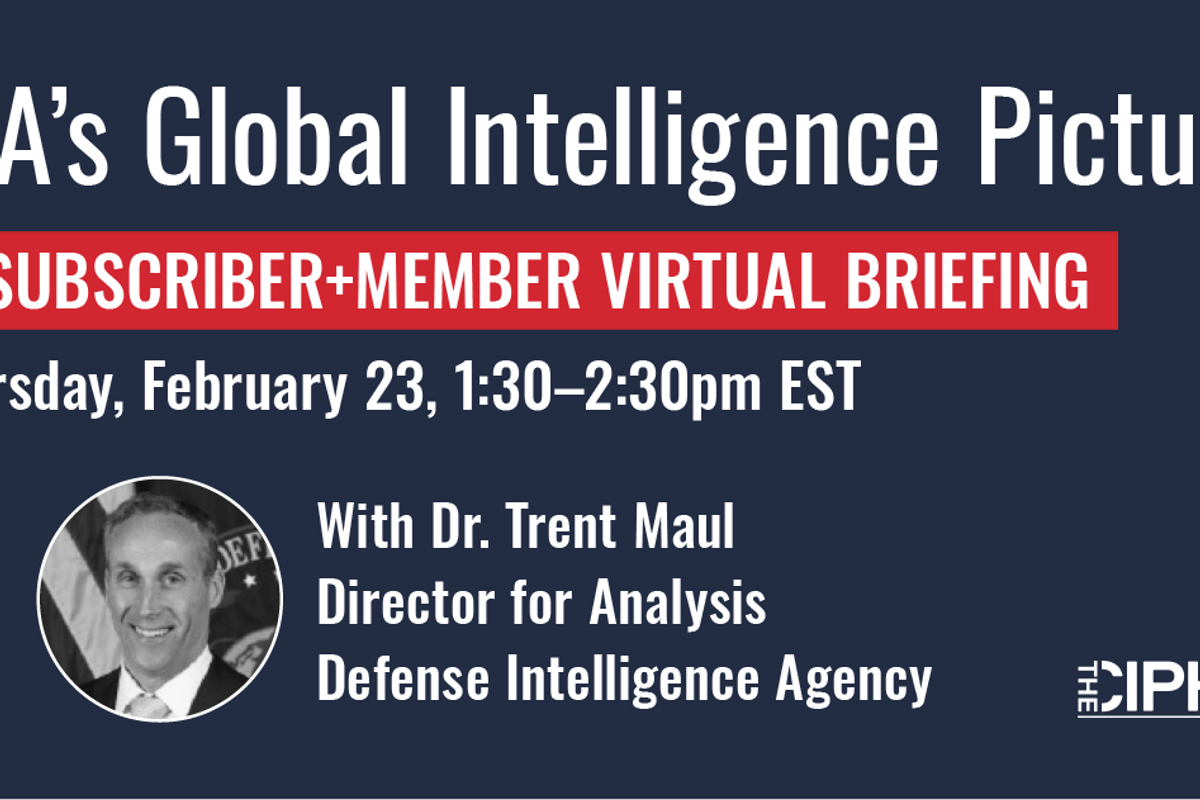 <p>DIA's Global Intelligence Picture</p>