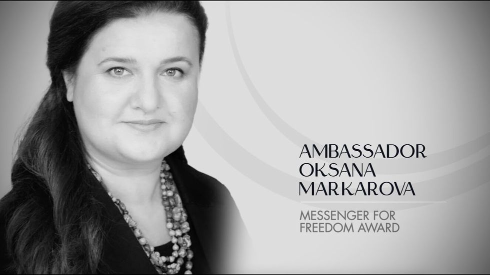 The Cipher Brief honors Oksana Markarova with the Messenger for Freedom Award