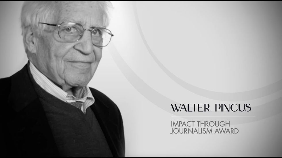 Walter Pincus awarded the Cipher Brief's Impact through Journalism Award