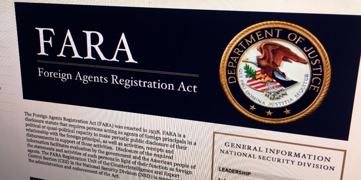 Fixing the Foreign Agents Registration Act