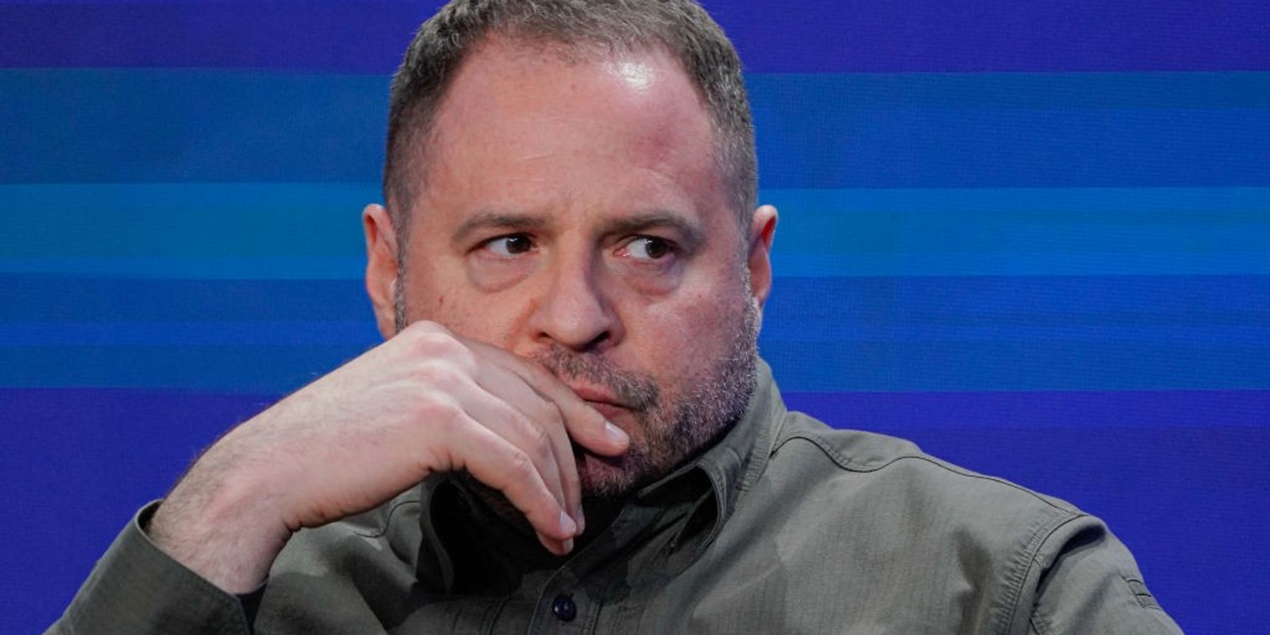 Head of the Office of the President of Ukraine Andriy Yermak attends the 'Ukraine. Year 2025' forum on February 23, 2025 in Kyiv, Ukraine.