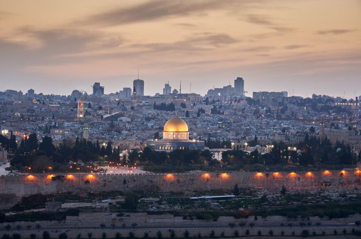<p>Jerusalem Sunset Al Aqsa Mosque Israel</p>