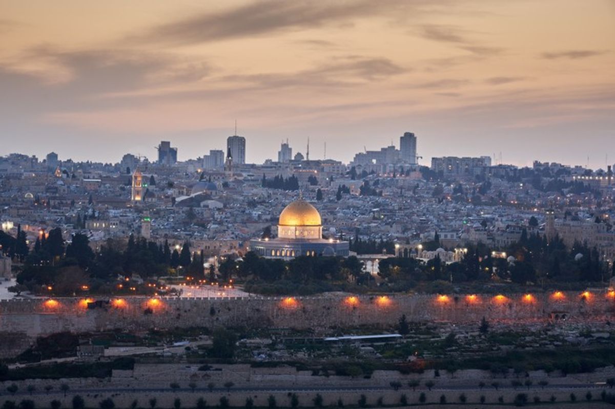 <p>Jerusalem Sunset Al Aqsa Mosque Israel</p>