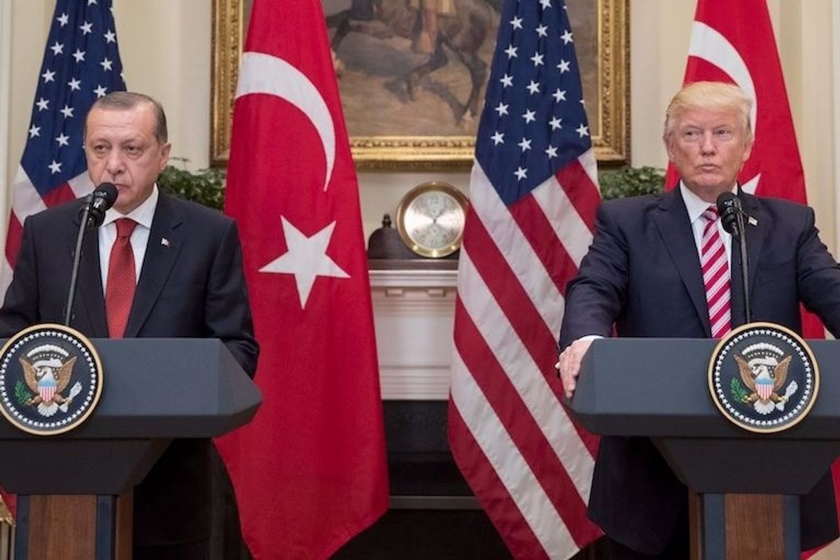 <p>Presidents Trump and Erdogan</p>