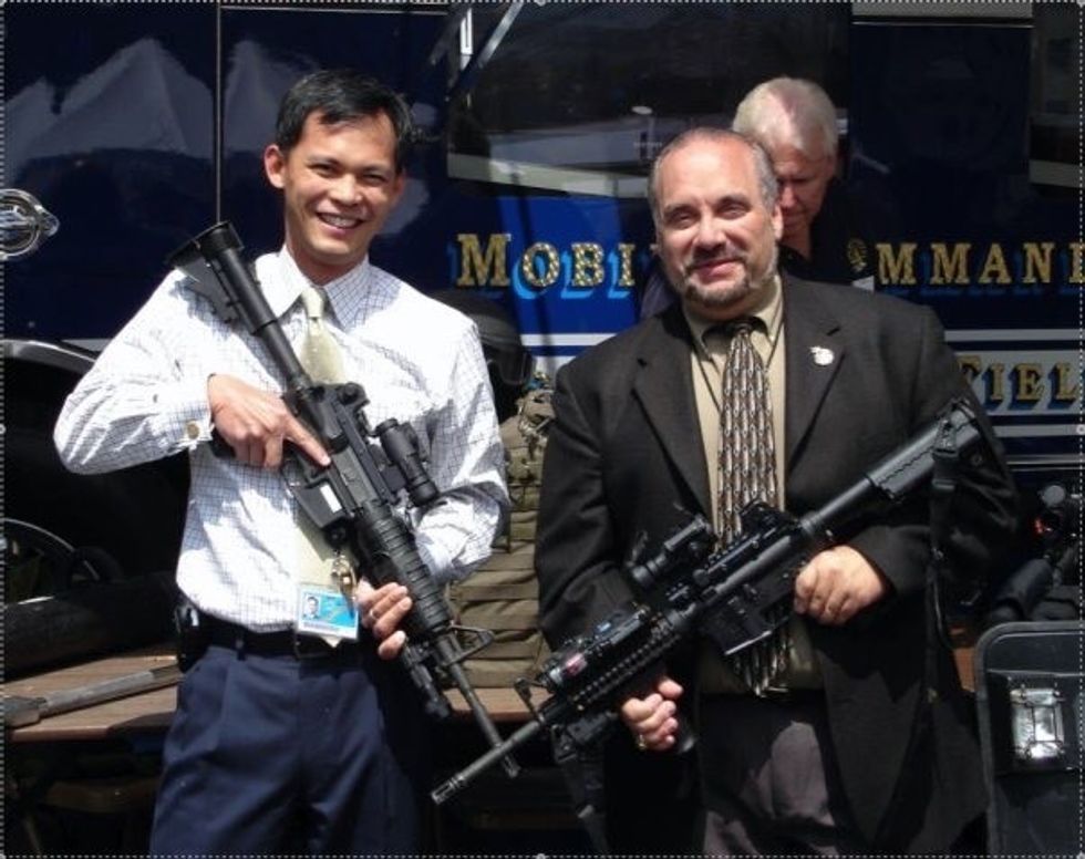 Rodney Faraon and Ed Gabriel