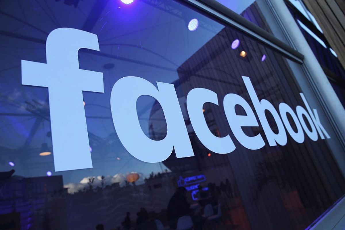 <p>The Facebook logo</p>
