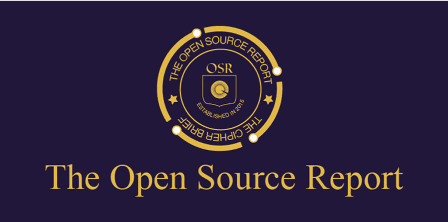 The Open Source Report logo: yellow on blue background