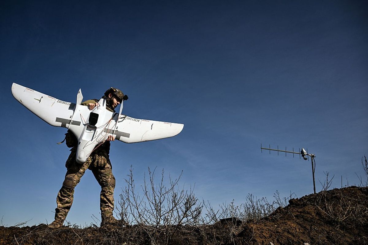 Ukrainian drone operators in Zaporizhzhia direction