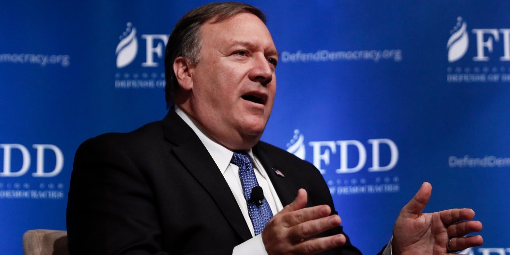 CIA Director Mike Pompeo speaks at FDD.