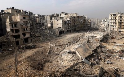 Destruction in Aleppo, Syria