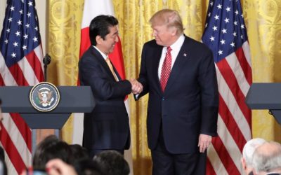 President Trump and Prime MInister Abe in Japan