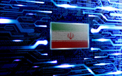 Iran, Tehran national official state flag in a computer technological world